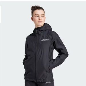 Adidas Women's Terrex Multi RAIN.RDY 2.5-Layer Rain Jacket Black Size Small